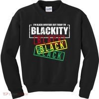 I'm Blackity Black African American Black Power Kids Sweatshirt thumb 0
