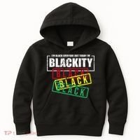 I'm Blackity Black African American Black Power Kids Hoodie thumb 0