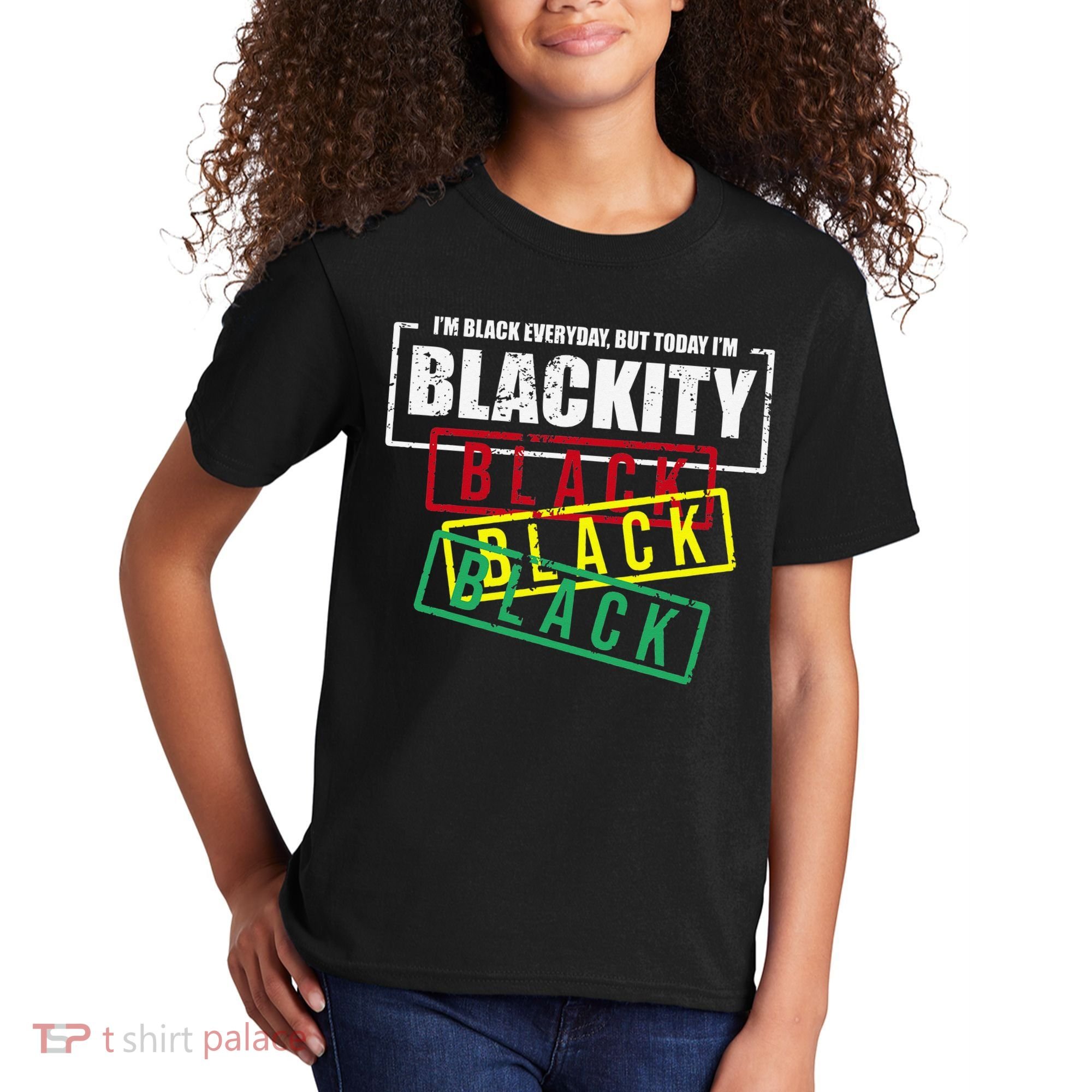 I'm Blackity Black African American Black Power Kids T-Shirt