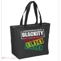 I'm Blackity Black African American Black Power Tote Bag thumb 2
