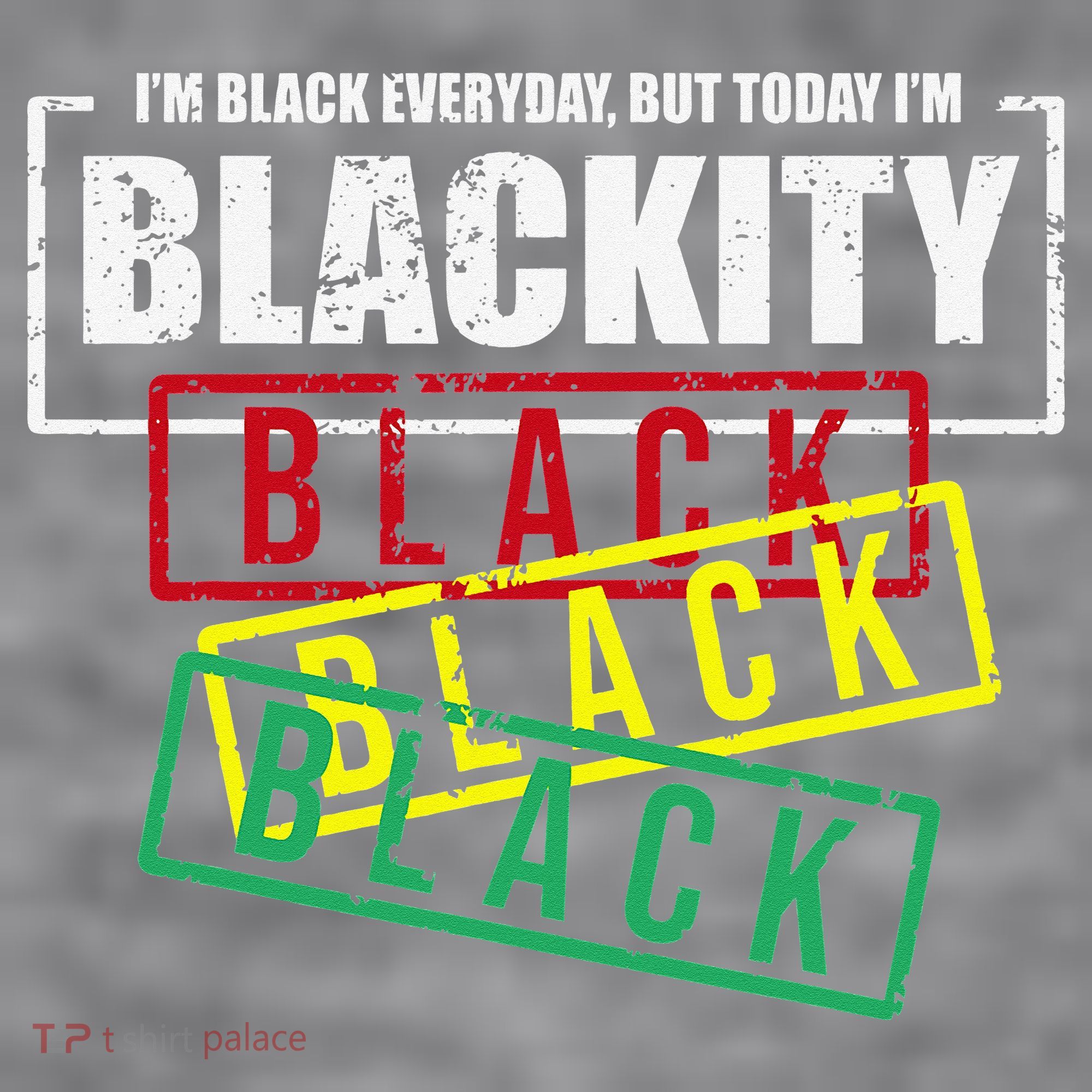 I'm Blackity Black African American Black Power Women's Racerback Cropped Tank