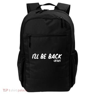 I'll Be Back Jesus Backpack