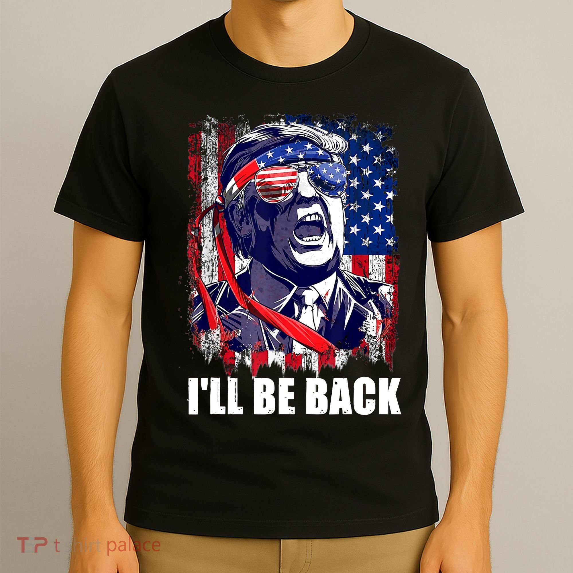 I'll Be Back Trump Make American Great Again, Trump 2024 T-Shirt