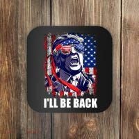 I'll Be Back Trump Make American Great Again, Trump 2024 Coaster thumb 0
