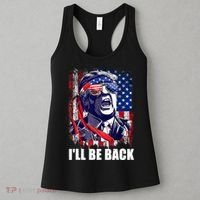 I'll Be Back Trump Make American Great Again, Trump 2024 Women's Tank Top thumb 3