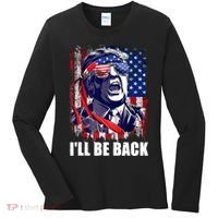 I'll Be Back Trump Make American Great Again, Trump 2024 Women's Long Sleeve Shirt thumb 0