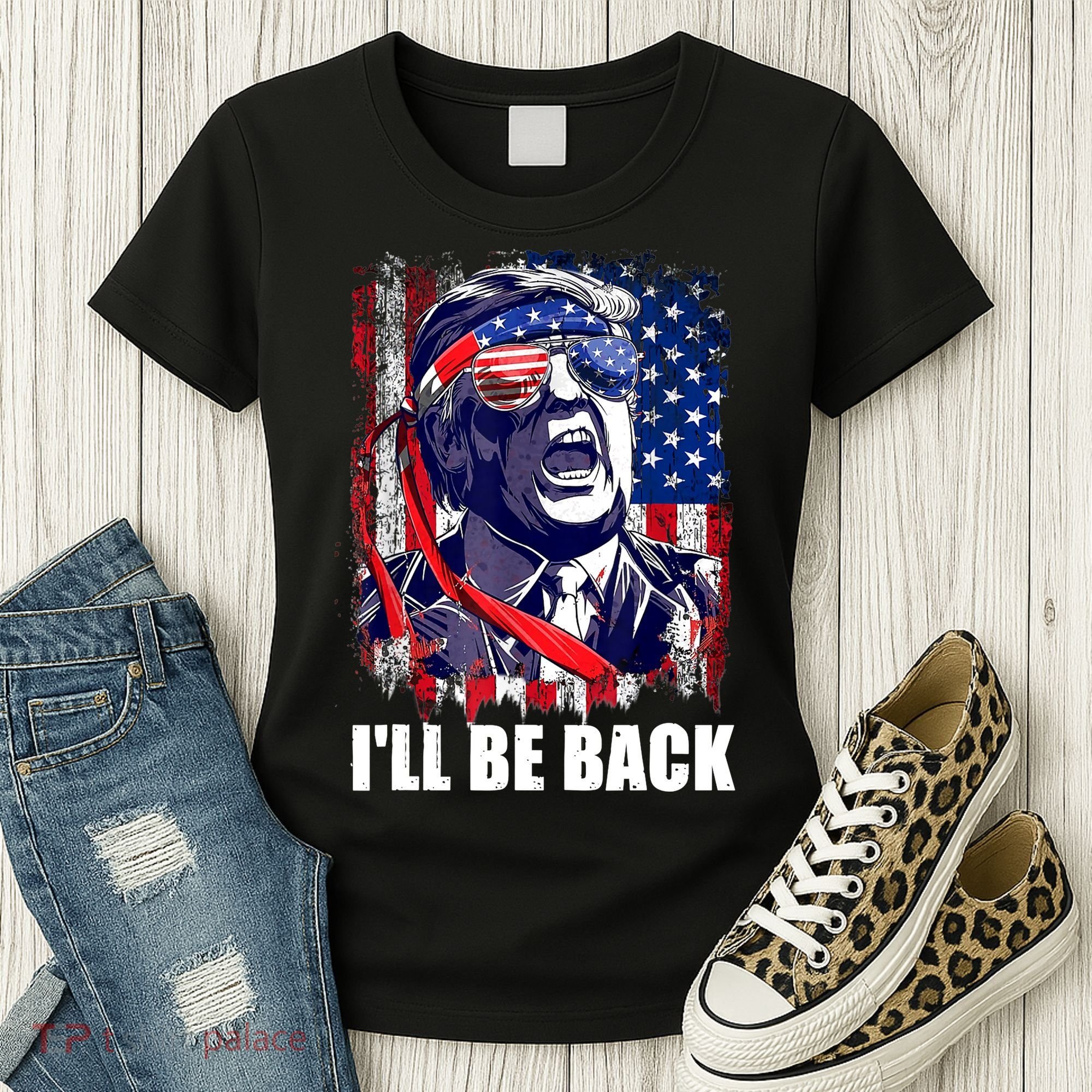 I'll Be Back Trump Make American Great Again, Trump 2024 Women's T-Shirt