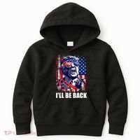 I'll Be Back Trump Make American Great Again, Trump 2024 Kids Hoodie thumb 0