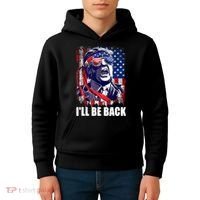 I'll Be Back Trump Make American Great Again, Trump 2024 Kids Hoodie thumb 4