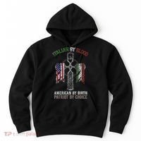 Italian By Blood American By Birth Patriot By Choice Hoodie thumb 0