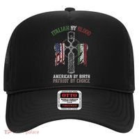 Italian By Blood American By Birth Patriot By Choice Hat thumb 0