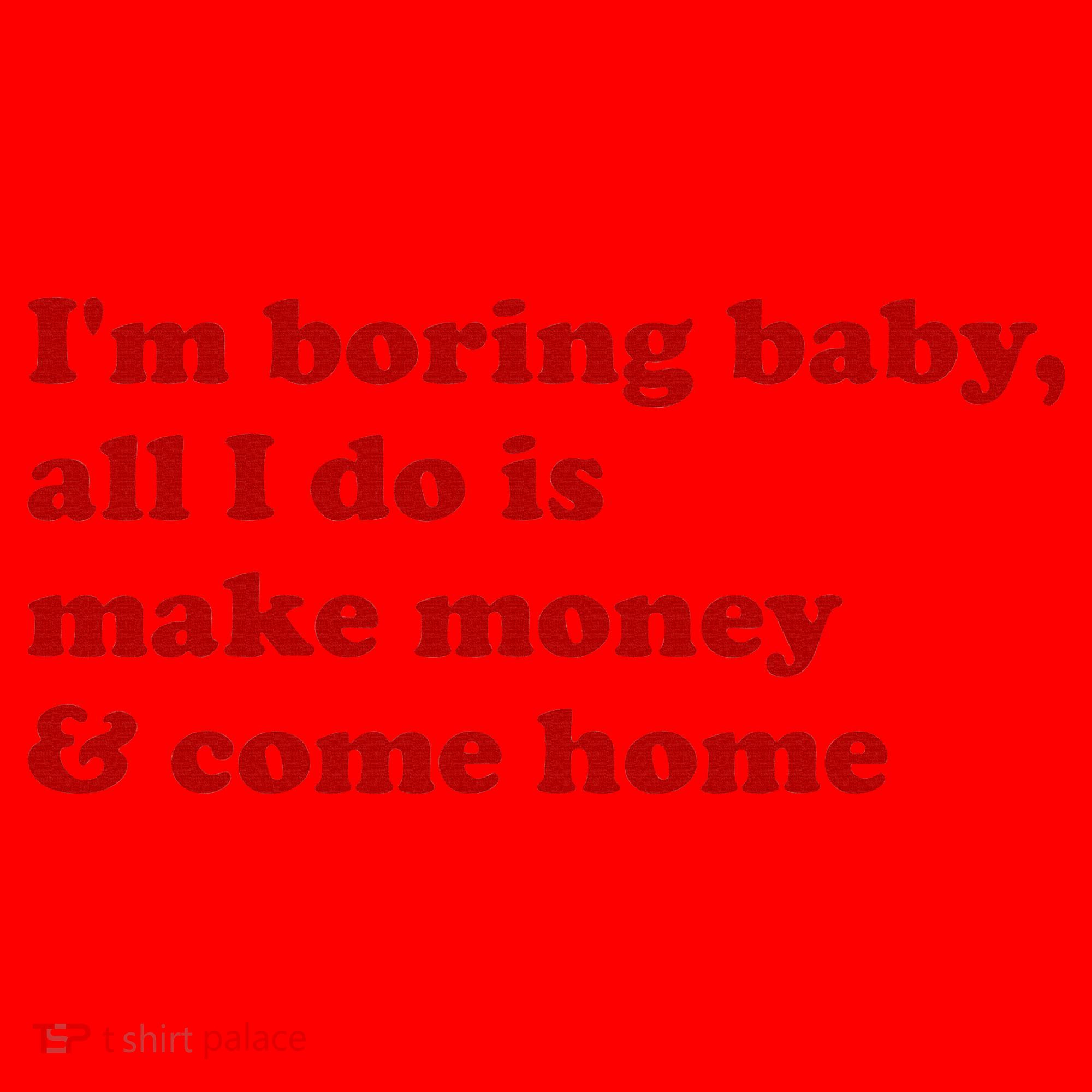 IM Boring Baby All I Do Is Make Money And Come Home Santa Hat