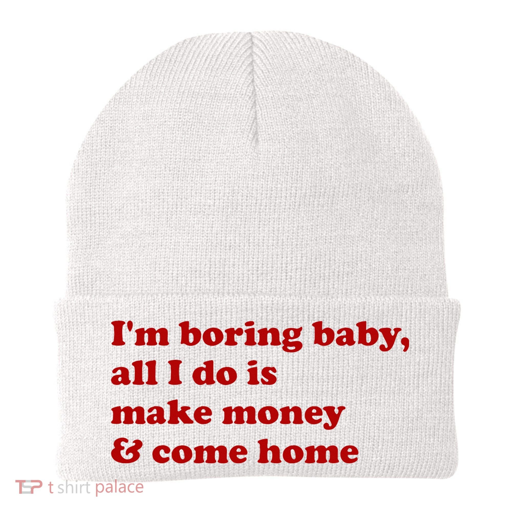 IM Boring Baby All I Do Is Make Money And Come Home Beanie