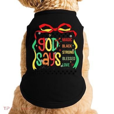 Intelligent Black Beautiful Coquette Bow Juneteenth 1865 Doggie Tank