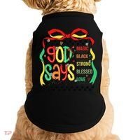 Intelligent Black Beautiful Coquette Bow Juneteenth 1865 Doggie Tank thumb 0