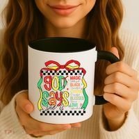 Intelligent Black Beautiful Coquette Bow Juneteenth 1865 Coffee Mug thumb 3