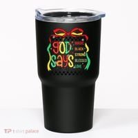 Intelligent Black Beautiful Coquette Bow Juneteenth 1865 Tumbler thumb 0