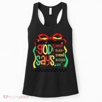 Intelligent Black Beautiful Coquette Bow Juneteenth 1865 Women's Tank Top thumb 0