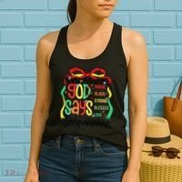 Intelligent Black Beautiful Coquette Bow Juneteenth 1865 Women's Tank Top thumb 2