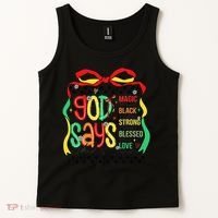 Intelligent Black Beautiful Coquette Bow Juneteenth 1865 Tank Top thumb 2