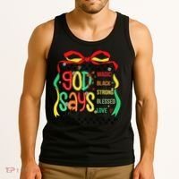 Intelligent Black Beautiful Coquette Bow Juneteenth 1865 Tank Top thumb 3