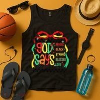 Intelligent Black Beautiful Coquette Bow Juneteenth 1865 Tank Top thumb 4
