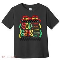 Intelligent Black Beautiful Coquette Bow Juneteenth 1865 Toddler T-Shirt thumb 0