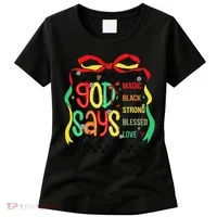 Intelligent Black Beautiful Coquette Bow Juneteenth 1865 Women's T-Shirt thumb 0