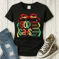 Intelligent Black Beautiful Coquette Bow Juneteenth 1865 Women's T-Shirt thumb 3