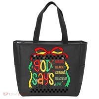 Intelligent Black Beautiful Coquette Bow Juneteenth 1865 Tote Bag thumb 0