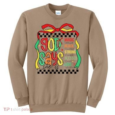Intelligent Black Beautiful Coquette Bow Juneteenth 1865 Sweatshirt