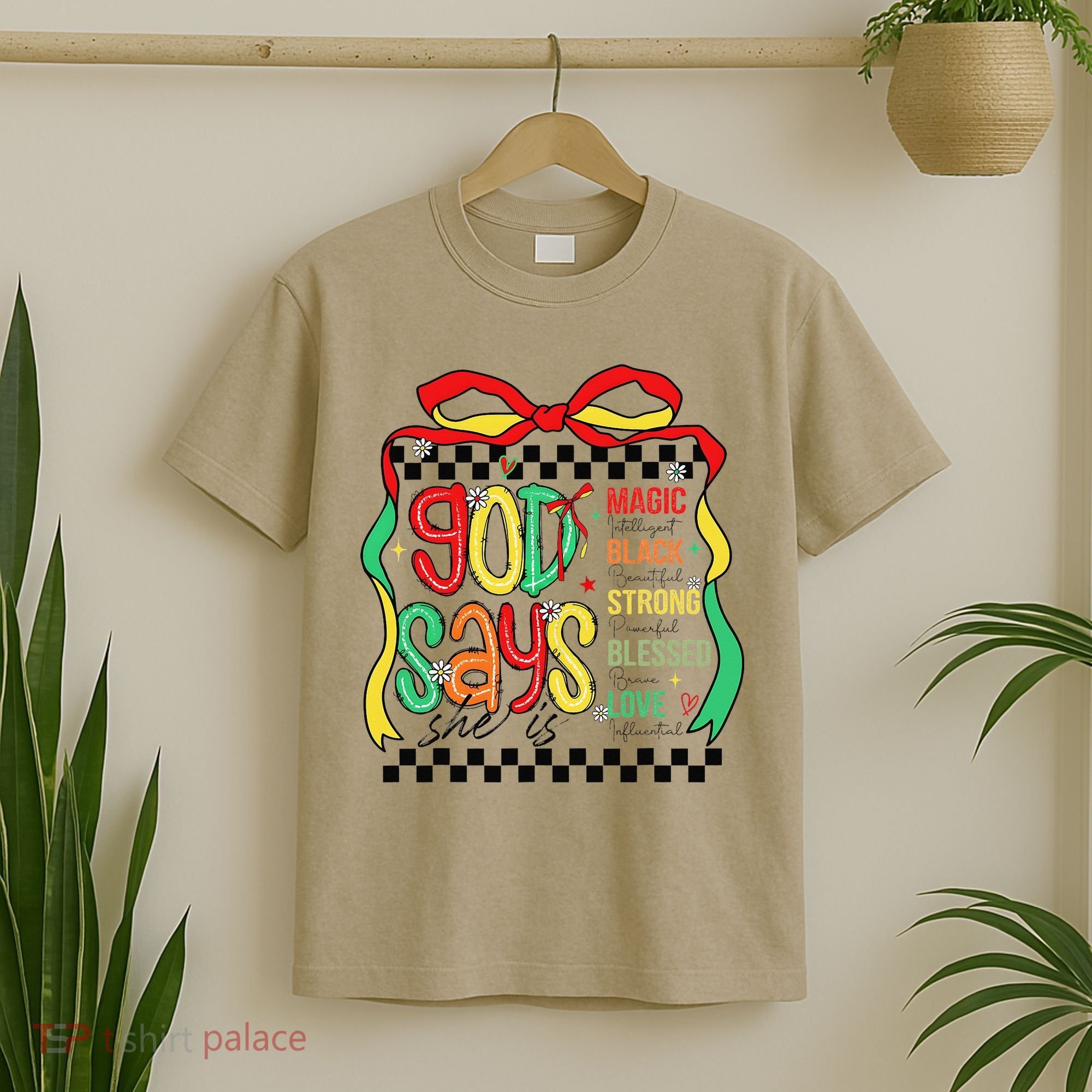 Intelligent Black Beautiful Coquette Bow Juneteenth 1865 T-Shirt