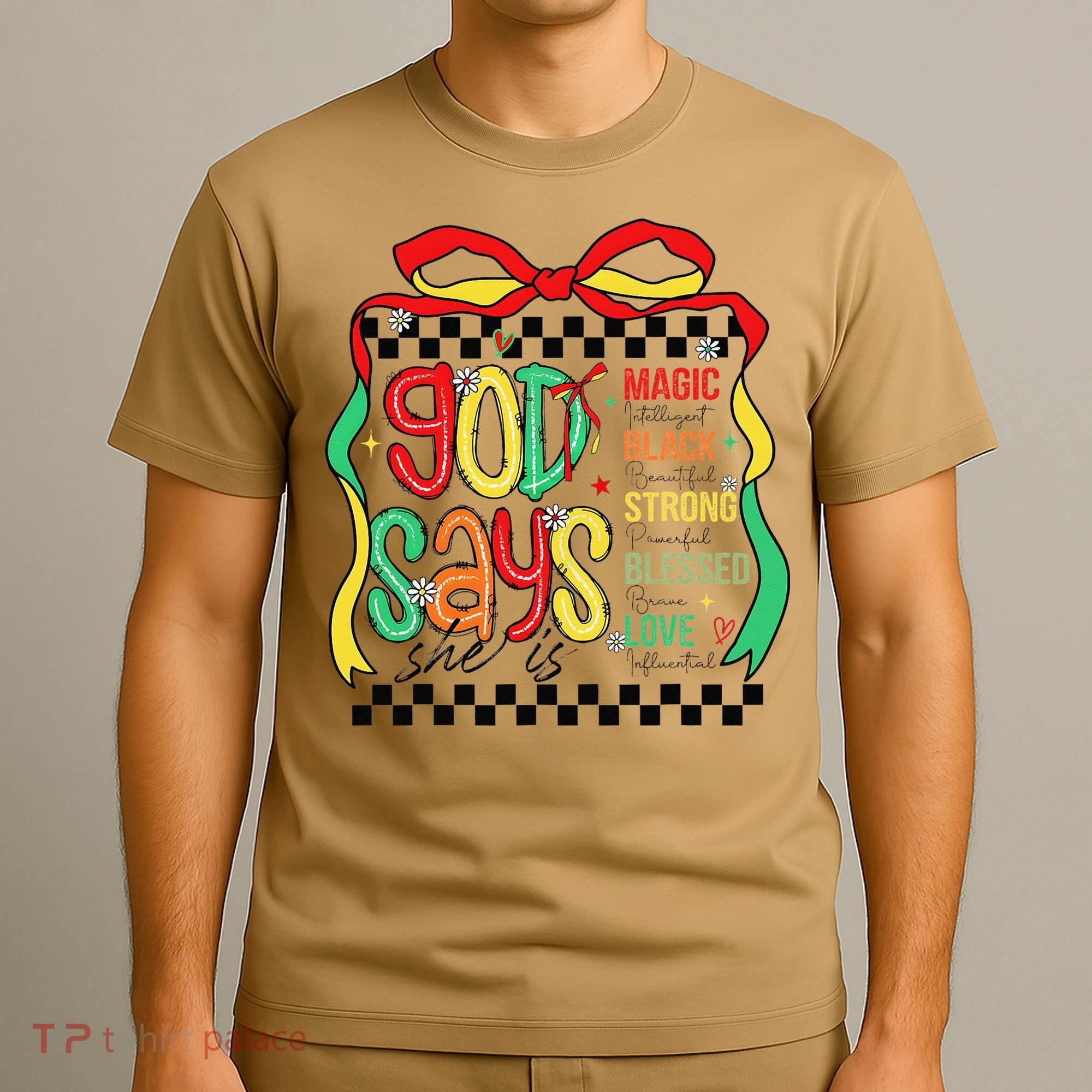Intelligent Black Beautiful Coquette Bow Juneteenth 1865 T-Shirt