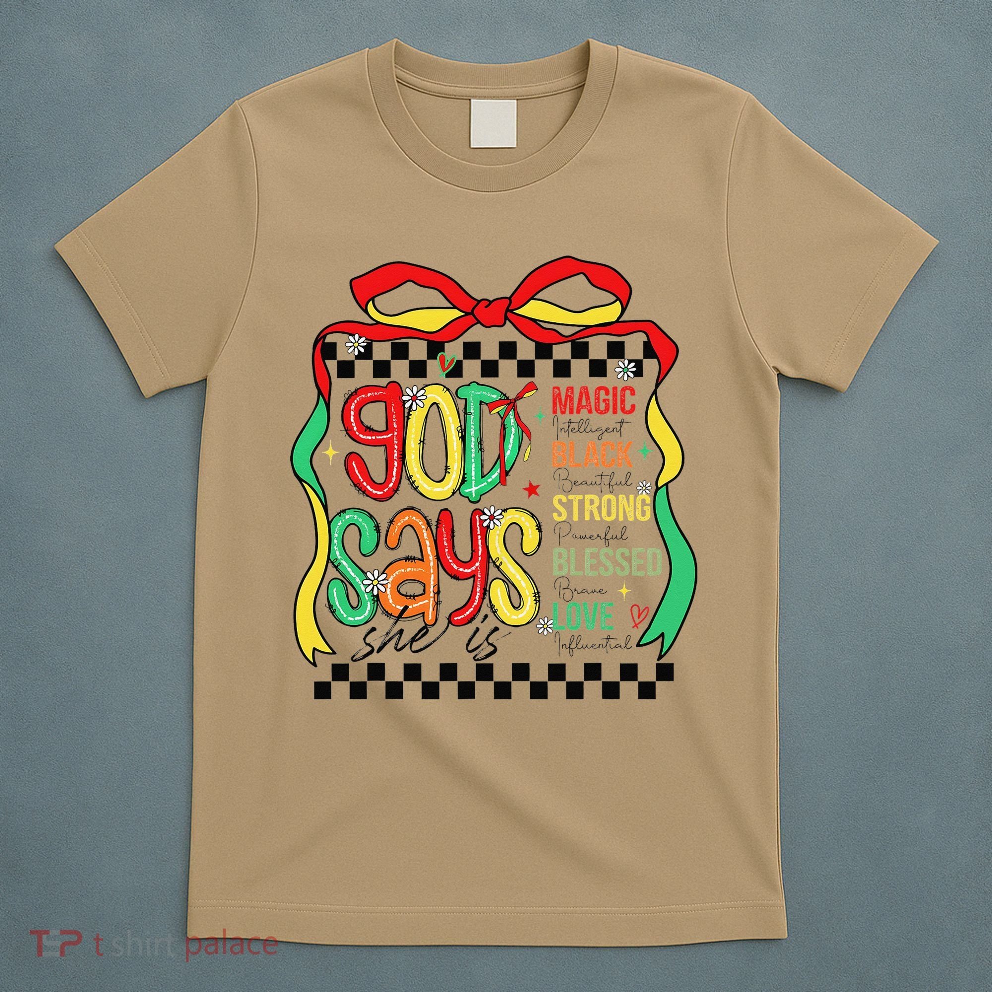 Intelligent Black Beautiful Coquette Bow Juneteenth 1865 T-Shirt