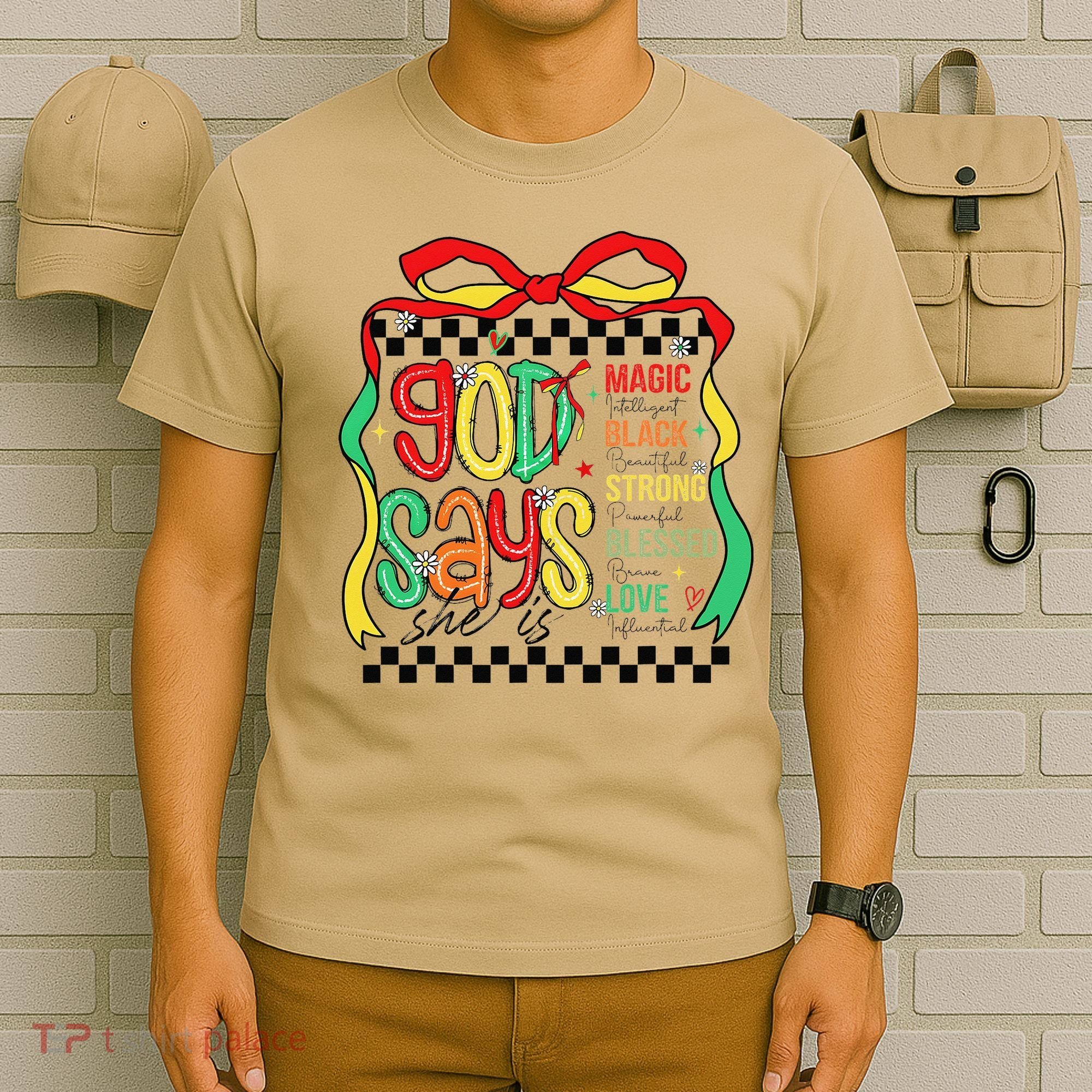 Intelligent Black Beautiful Coquette Bow Juneteenth 1865 T-Shirt