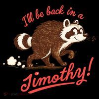 I'll Be Back In A Jimothy Raccoon Coffee Mug thumb 5