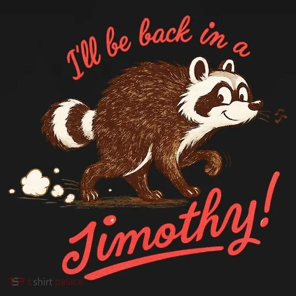 I'll Be Back In A Jimothy Raccoon Toddler Hoodie