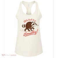 I'll Be Back In A Jimothy Raccoon Women's Tank Top thumb 0