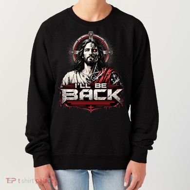 I’ll Be Back Cyber Jesus Women's Sweatshirt
