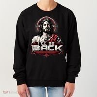 I’ll Be Back Cyber Jesus Women's Sweatshirt thumb 0