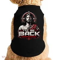 I’ll Be Back Cyber Jesus Doggie Tank thumb 0