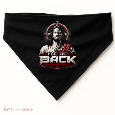 I’ll Be Back Cyber Jesus USA-Made Doggie Bandana