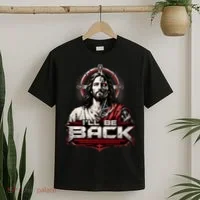I’ll Be Back Cyber Jesus T-Shirt thumb 2
