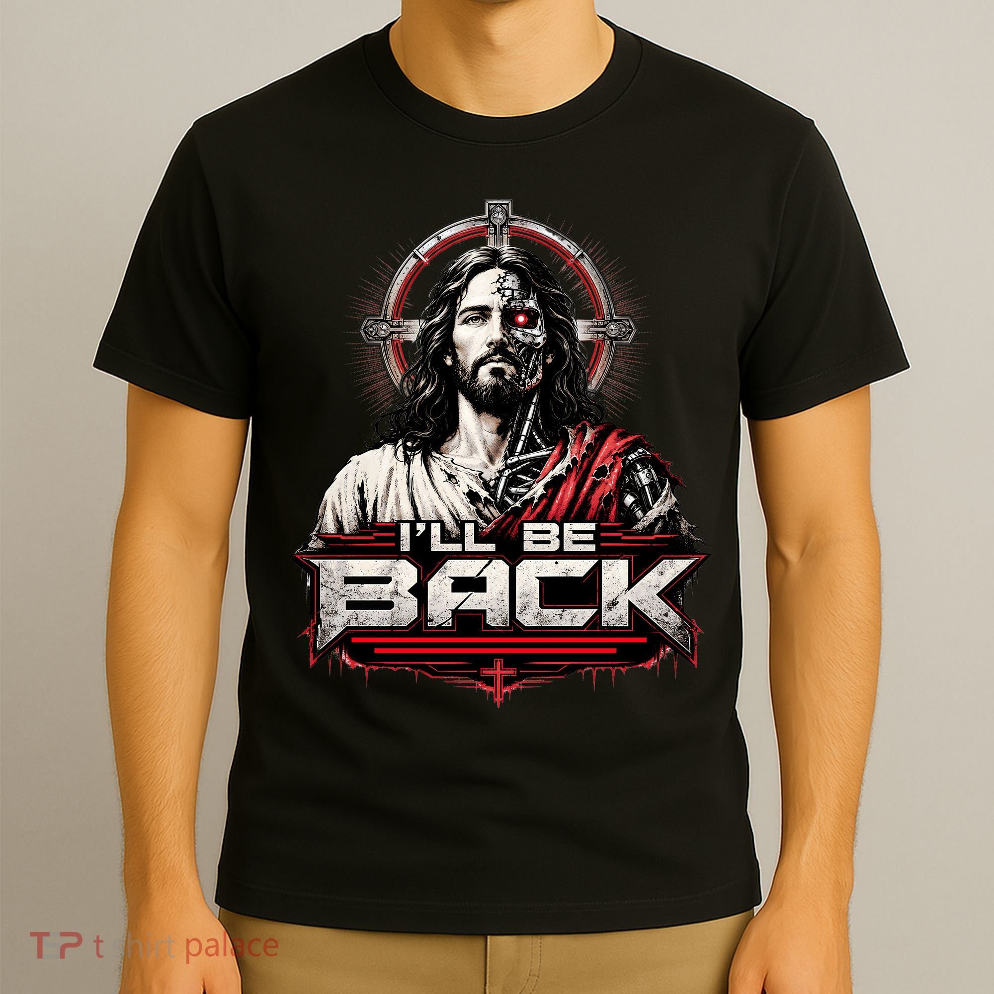 I’ll Be Back Cyber Jesus T-Shirt