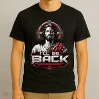 I’ll Be Back Cyber Jesus T-Shirt thumb 3