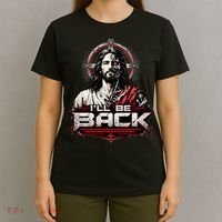 I’ll Be Back Cyber Jesus T-Shirt thumb 4