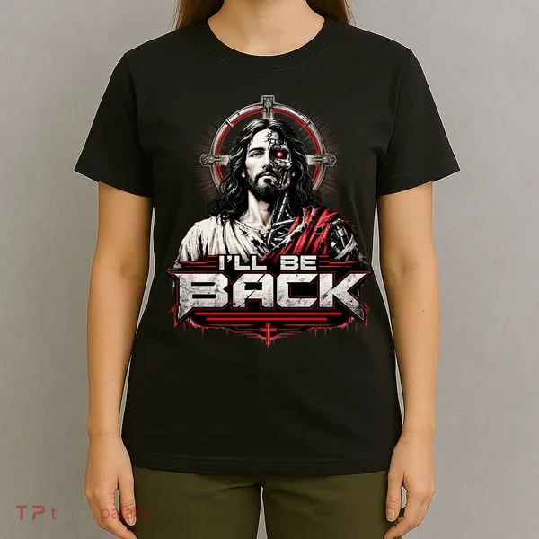 I’ll Be Back Cyber Jesus T-Shirt