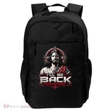 I’ll Be Back Cyber Jesus Backpack