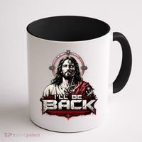 I’ll Be Back Cyber Jesus Coffee Mug thumb 1