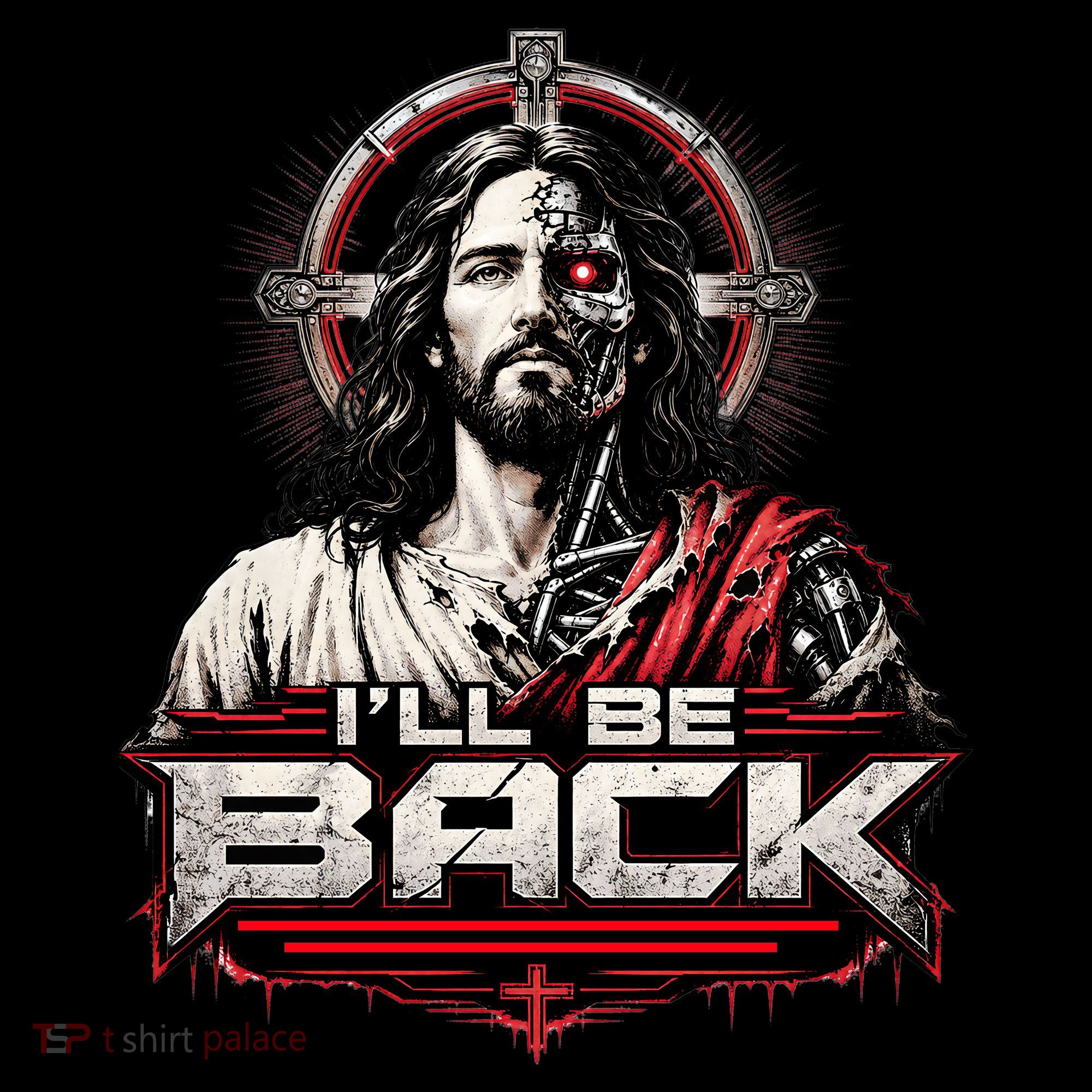 I’ll Be Back Cyber Jesus Coffee Mug